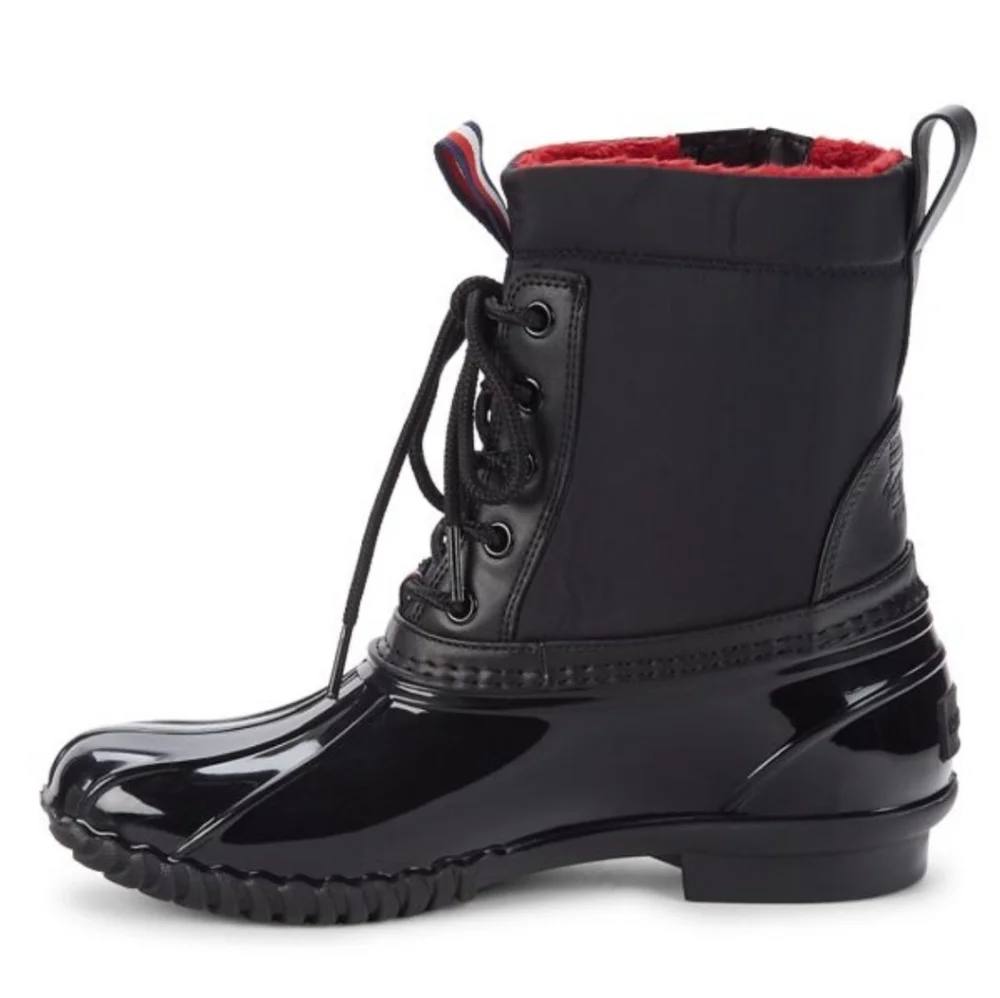 Tommy Hilfiger Faux Fur-Lined Calf Boots size 8M